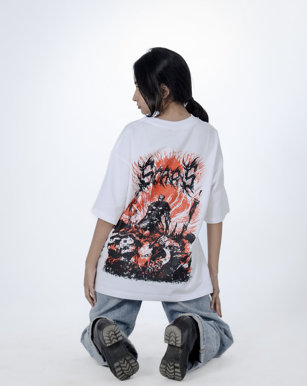 "SCAR " BY FUNKYCHAOS UNISEX TEE 100%COTTON