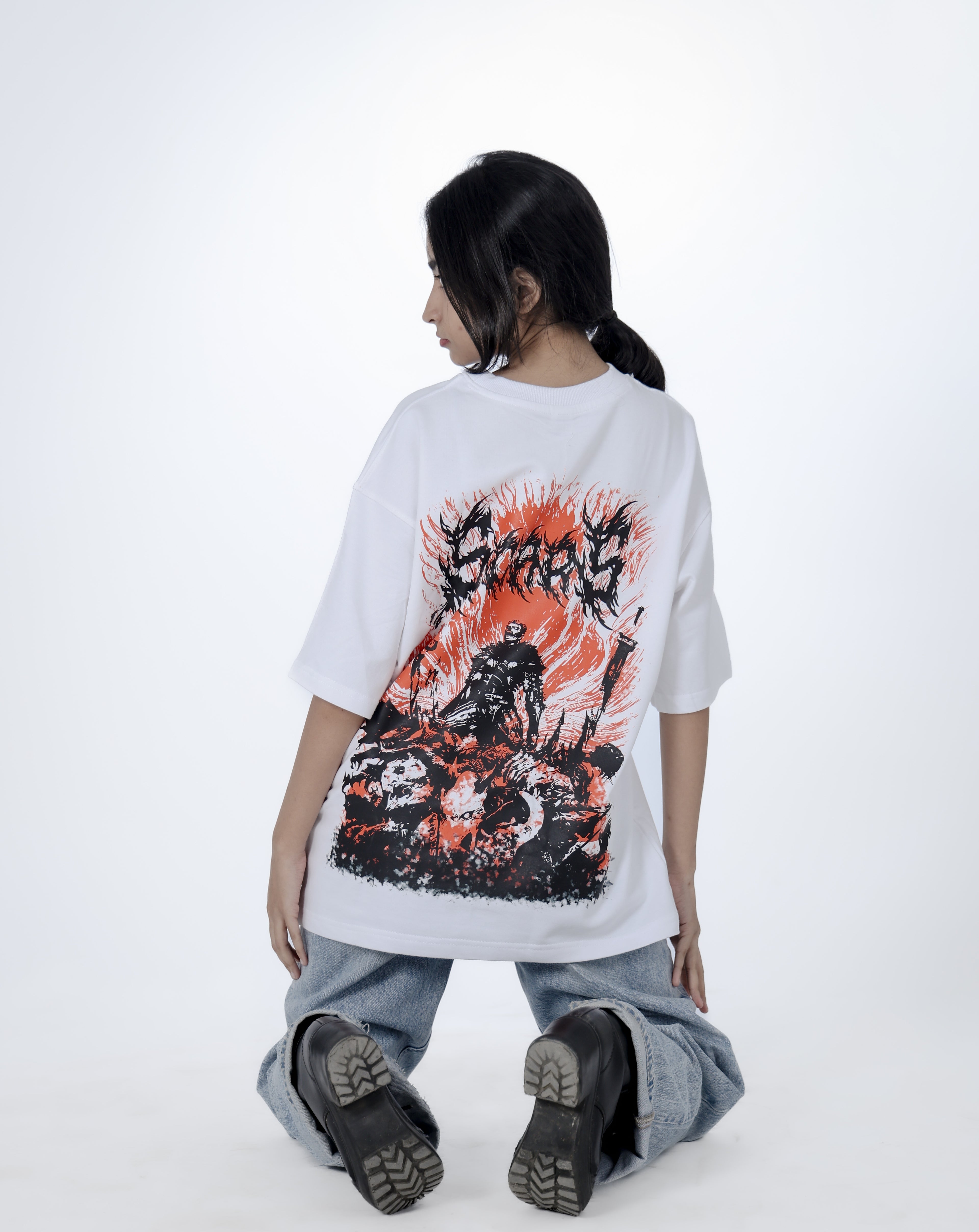 "SCAR " BY FUNKYCHAOS UNISEX TEE 100%COTTON