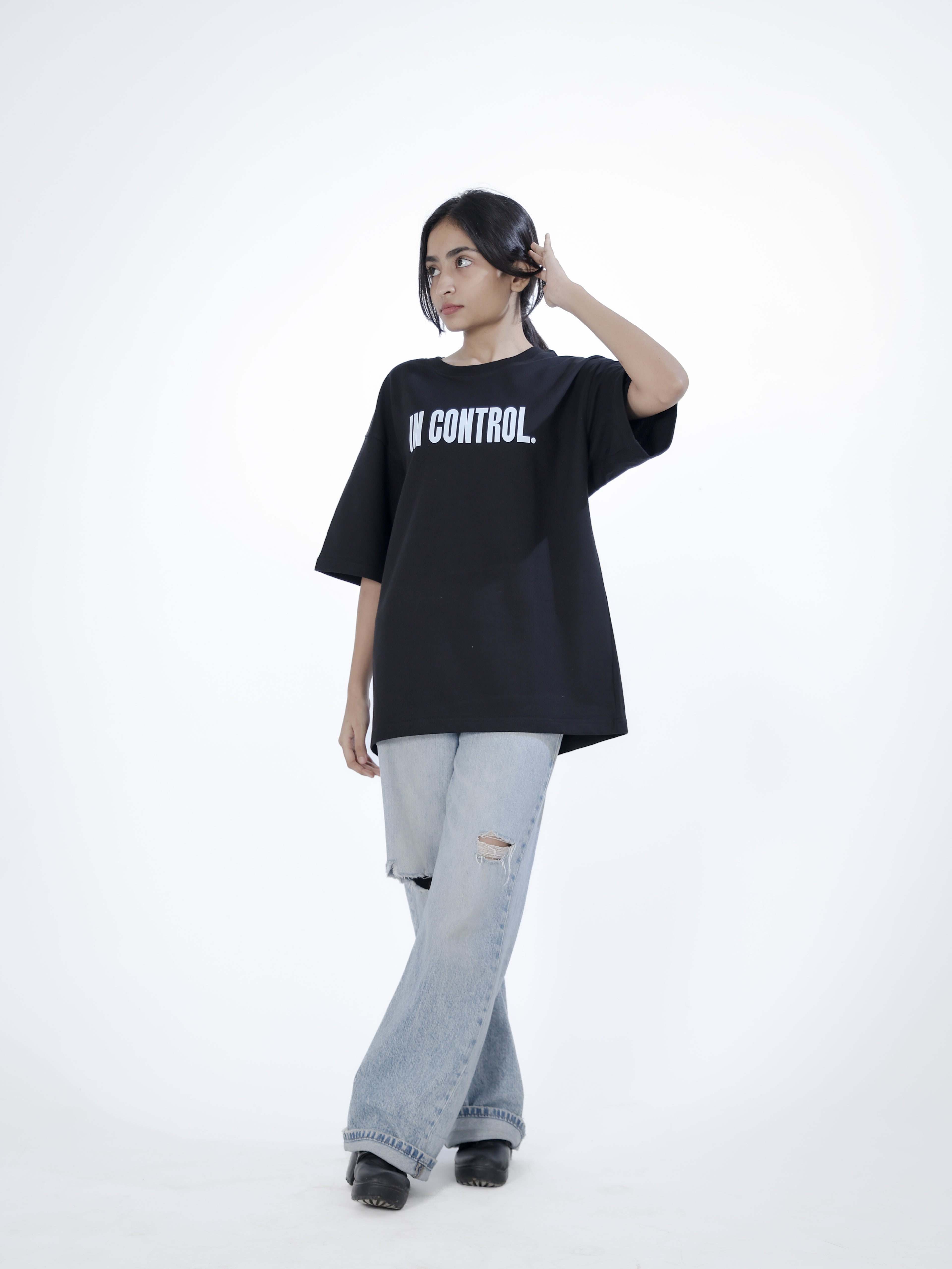 “I Am Just A Girl” By Funkychaos Heavyweight Oversized Tee 100%cotton