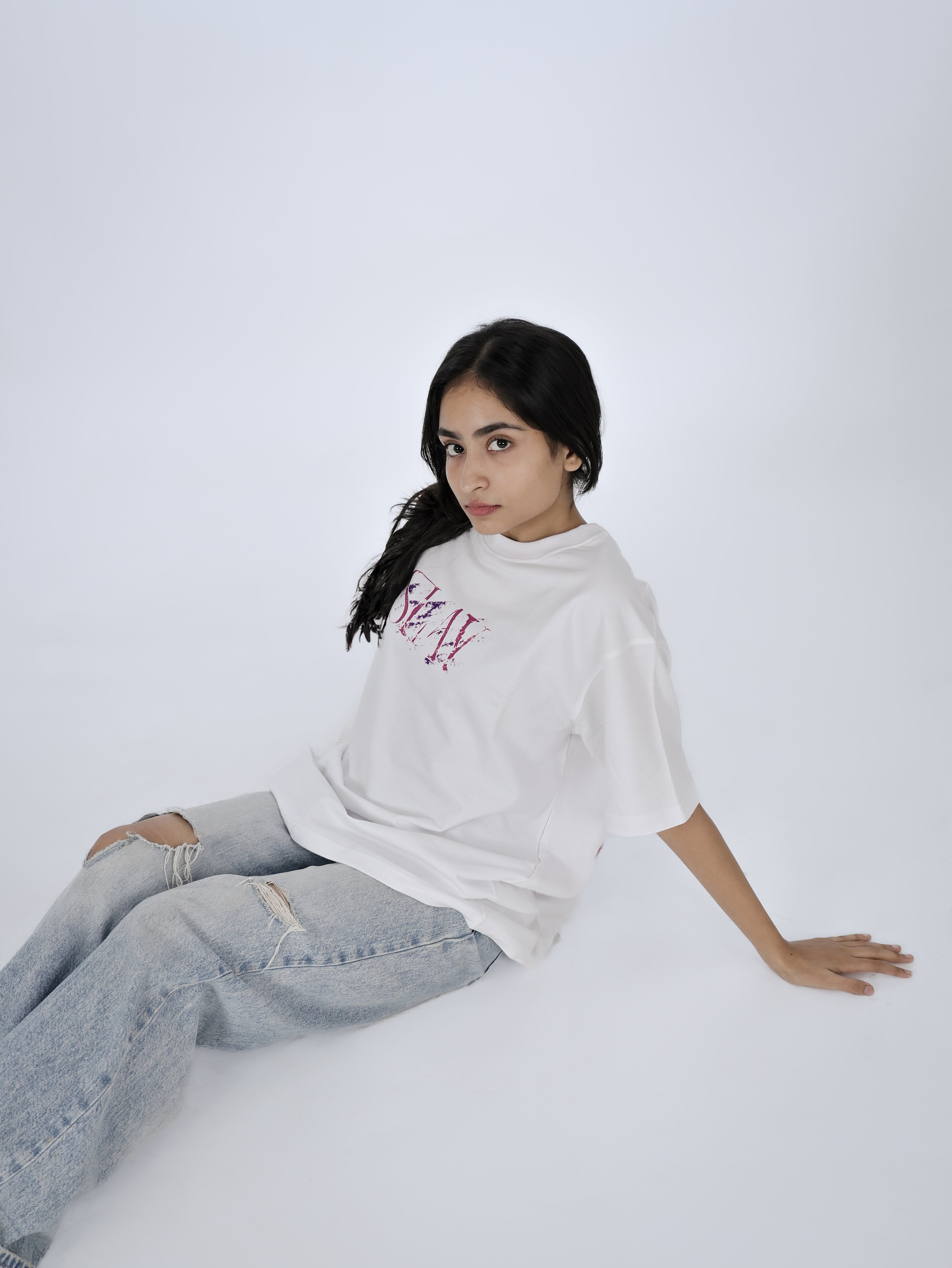 “Slay Queen” By Funkychaos Heavyweight Oversized Tee