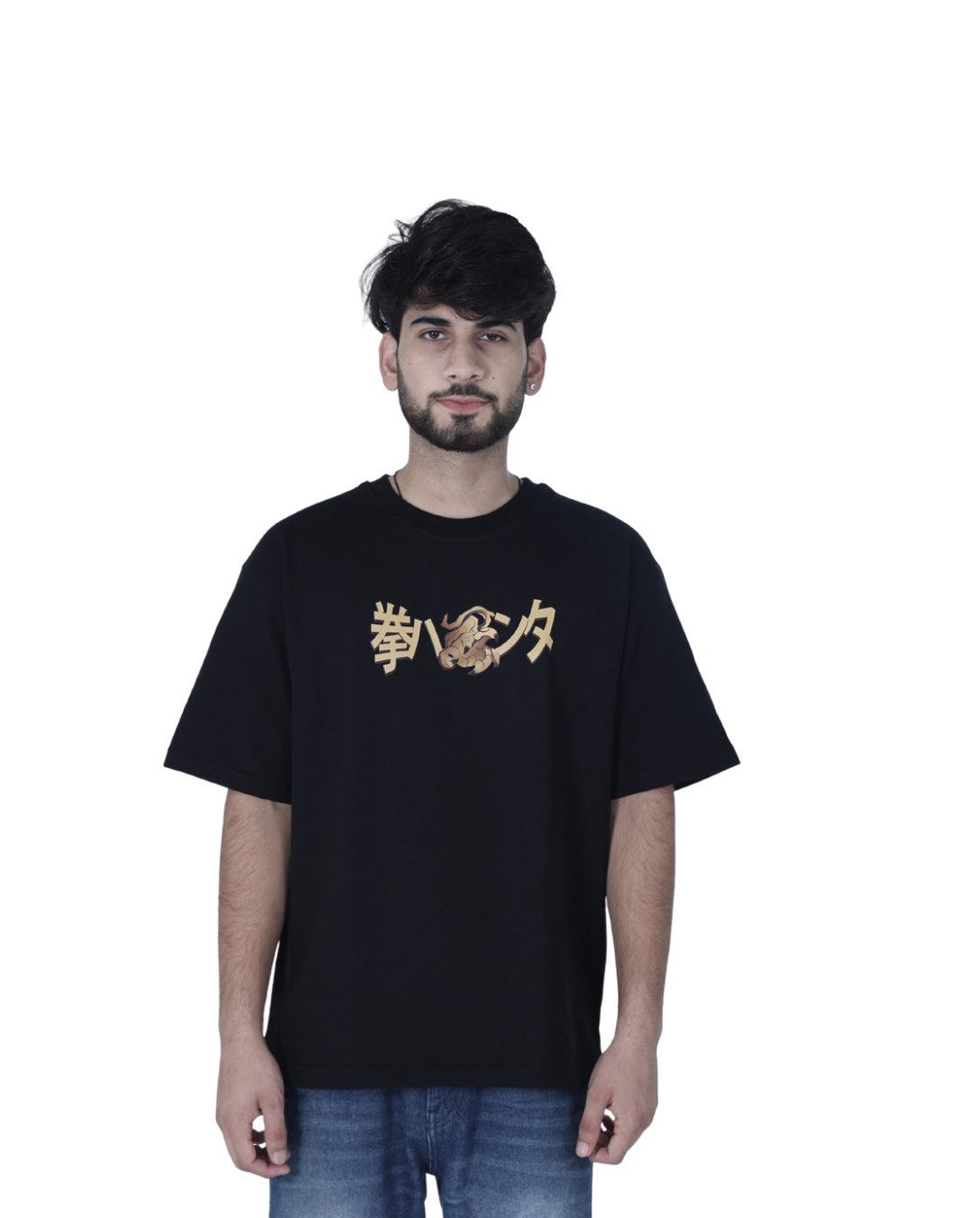 FIST HUNTER GRAPHIC PRINTED OVERSIZED TEE UNISEX FIT