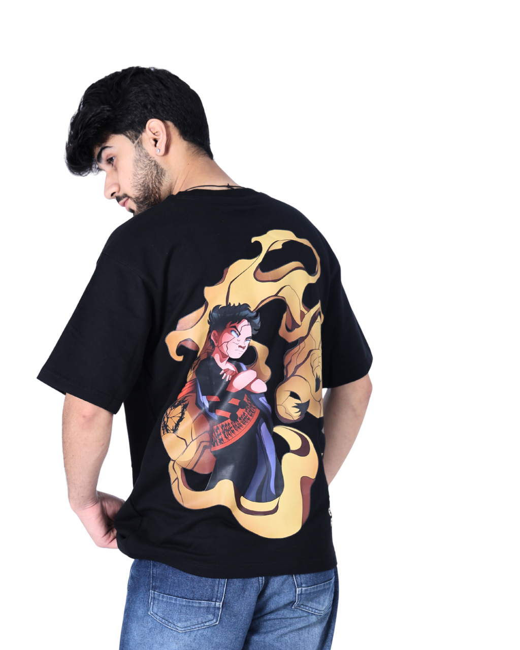 FIST HUNTER GRAPHIC PRINTED OVERSIZED TEE UNISEX FIT