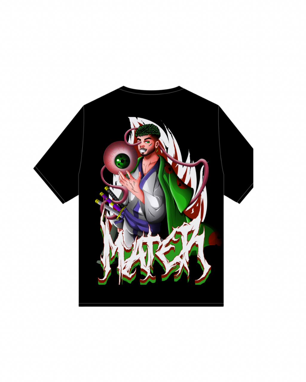 “MATER - Dark Realm Oversized Graphic Tee” UNISEX FIT